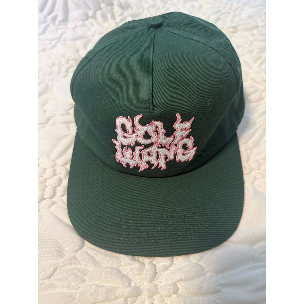 Golf Wang Flame Logo Snapback Hat Green‎ Pink Tyler The Creator Streetwear Cap